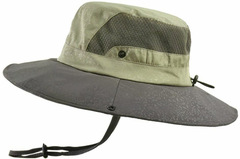 Шляпа туристическая Skully YFM-9023 khaki-coffe