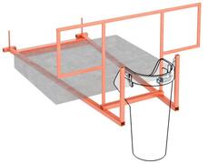 Кронштейн крышевой Полимер-Групп(2880x2000x1140см;90,1кг;красный) - арт.559339