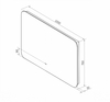 Зеркало с подсветкой ART&MAX Ravenna AM-Rav-1000-700-DS-F