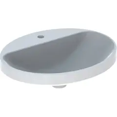 Geberit VariForm Раковина встраиваемая в столешницу овальной формы, 55х45 см, с отв. под смеситель, без отв. перелива фото