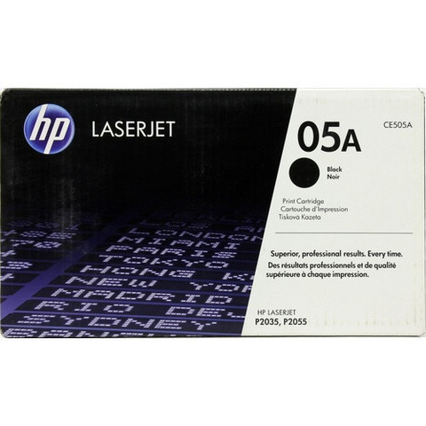 Оригинальный картридж HP CE505A (№05A), чёрный