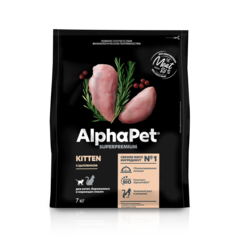 Сухой корм AlphaPet Цыпленок для котят