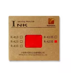 Краска красная Rongda R-423S-R RED INK для дупликаторов VR-7315S, VR-7625S, VR-7428S, VR-6515S