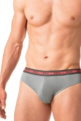 Трусы слипы 2 шт. в упаковке KEY MPP 178 A24_Графит + серый