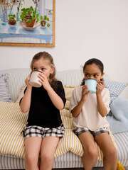 Пижама для девочки Next 990-902, 2 шт., Черный, Кремовый