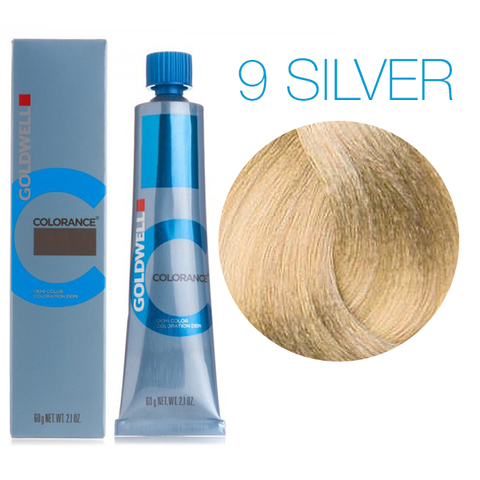 Goldwell Colorance 9 SILVER (кристальный блонд) - тонирующая крем-краска