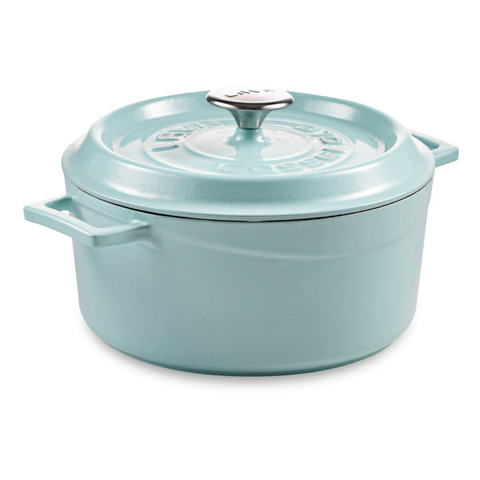 Кастрюля с крышкой LAVA 24см 4.5л бирюзовая