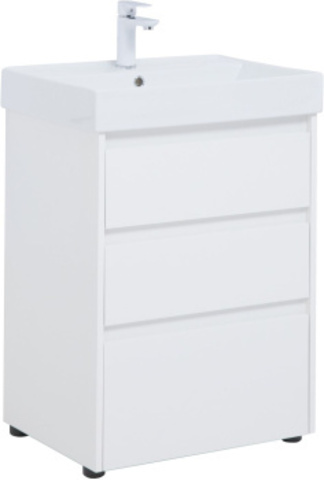 Aquanet 302469 Тумба Nova Lite 60 3 ящ. цв. бел. глянец (302469)