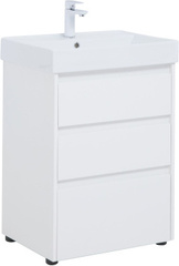 Aquanet 302469 Тумба Nova Lite 60 3 ящ. цв. бел. глянец (302469) фото