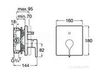 INSIGNIA Смеситель для ванны-душа скрытого монтажа (для установки с RocaBox A525869403) Roca 5A0B3AC00