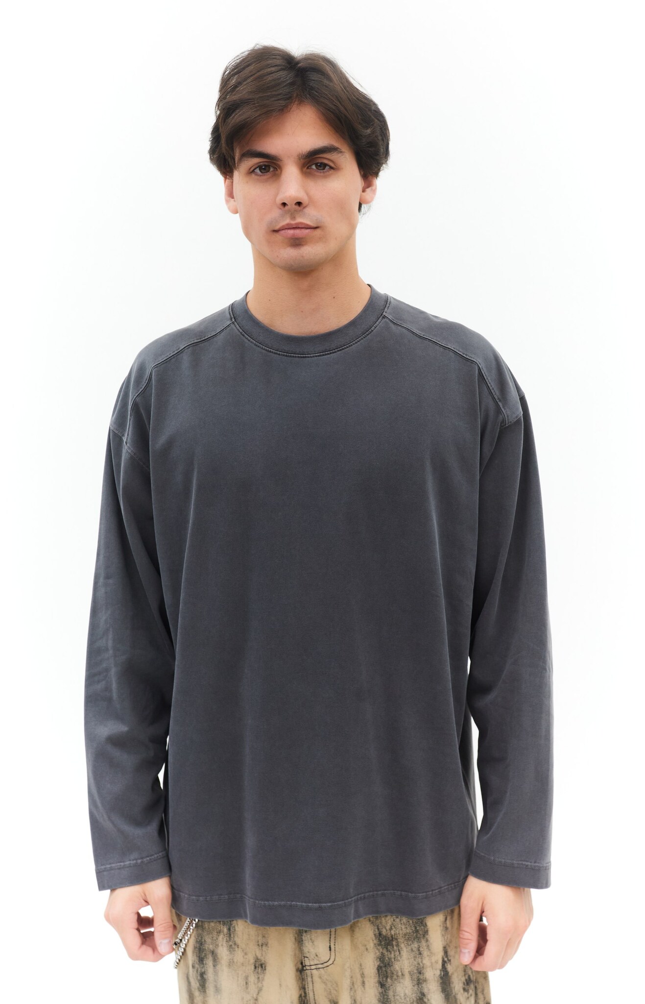 Лонгслив мужской LAINE классика (графит)