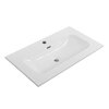 Cezares ECO-CER-N-1200-2C-SO-NCS-P ECO-CER-N База под раковину подвесная с двумя выкатными ящиками, Орех шоколад Софт, 1200x457x500, ECO-CER-N-1200-2C-SO-NCS-P