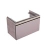 Шкафчик для раковины Geberit Citterio, с одним выдвижным ящиком: B=88.4см, H=55.4см, T=50.4см, бежевый / глянцевое стекло, светлый дуб / меламин, структура дерева