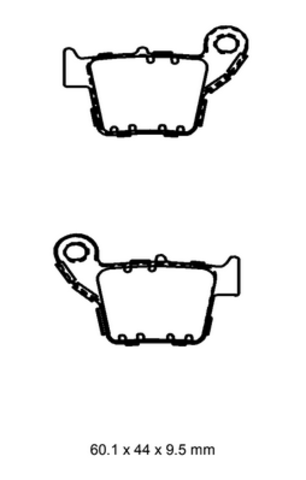 Колодки  G-brake   GM-01078S