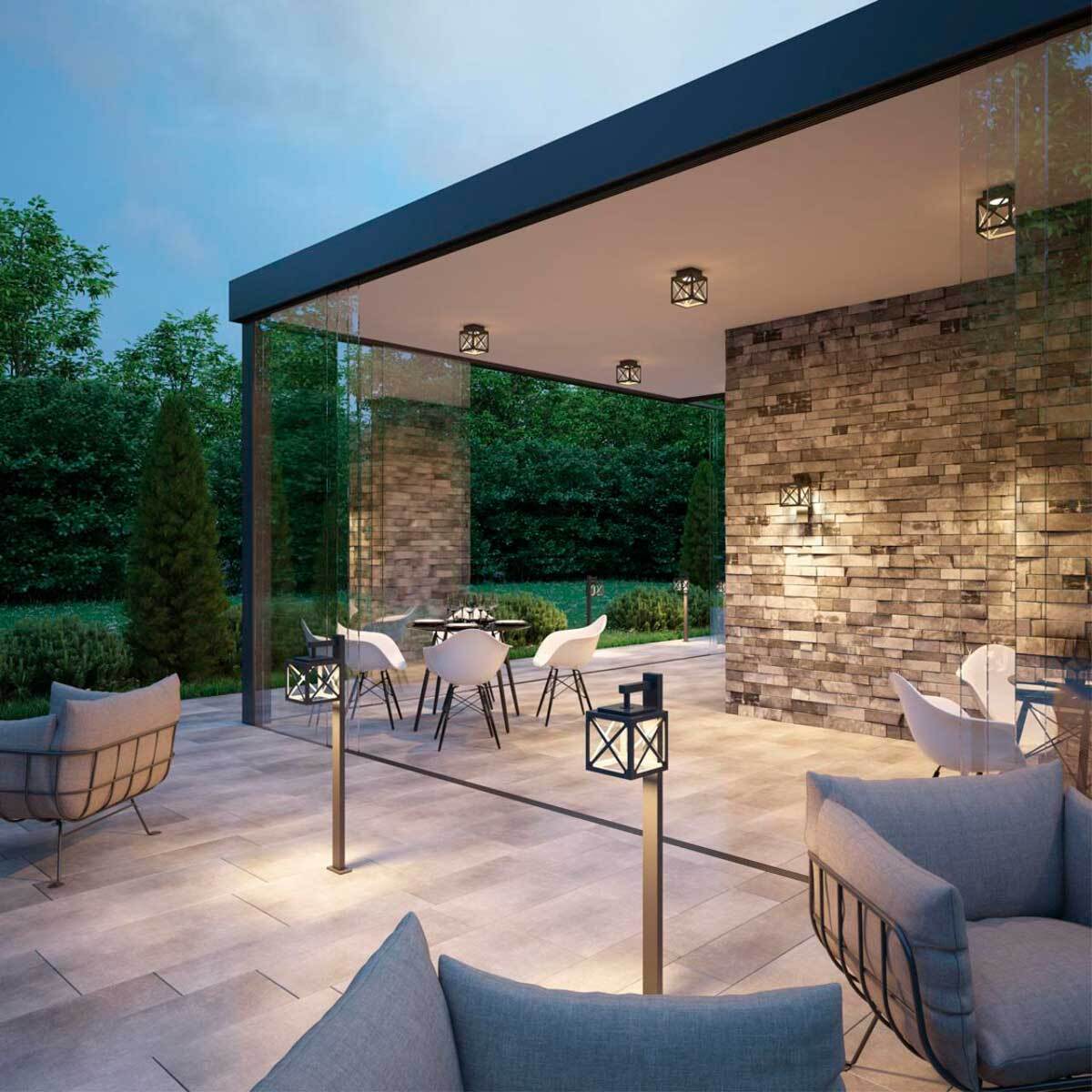 Уличный настенный светодиодный светильник Novotech Street Dantela 358447