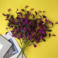 №2 Ампельное растение, зелень искусственная свисающая, сиреневая, 46 см, набор 2 шт.