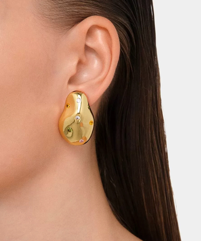Моносерьга BAROQUE PEARL GOLD