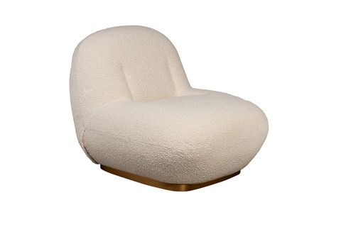 Кресло мягкое 78х87х70.5см Garda Decor кремовое букле