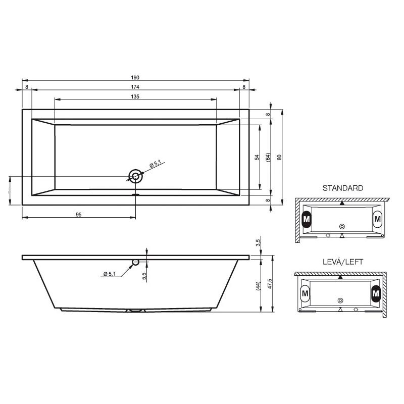 ванна Riho Lusso