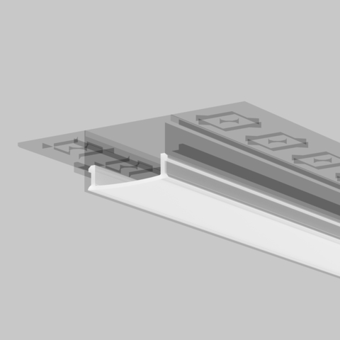 Рассеиватель для профиля Maytoni 61×14 (Белый, 10 м), ALM-6114-O-DF-10M 642015