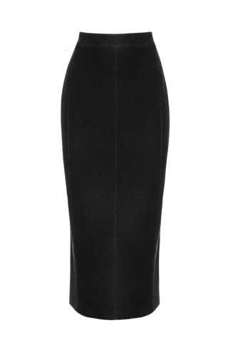 “Velvet moon” Юбка миди годе из шелковистого бархата.