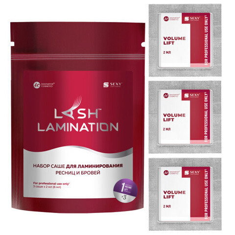 Состав #1 для ламинирования ресниц и бровей VOLUME LIFT в саше, 2 мл