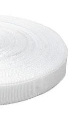 Лента окантовочная (стропа) 7,5 гр/м, ш. 22 мм, белый