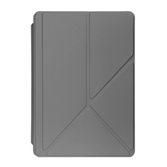 Чехол книжка серого цвета от Dux Ducis для Samsung Galaxy Tab S10 FE+, серия Magi Series Case, с держателем Pencil и функцией автоматического перехода в спящий режим