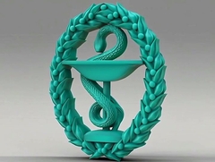 Силиконовый молд № 450 Эмблема медицины