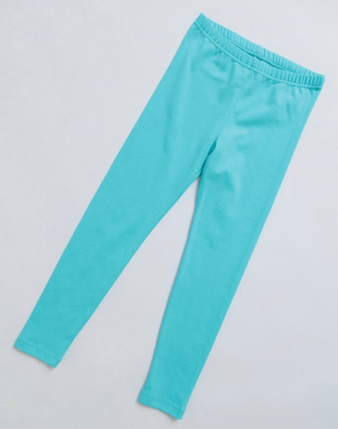 022_БК24 Леггинсы (брюки) для девочки, бирюзовый