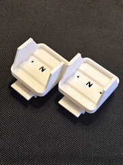 Набор 2 шт. Крепление для одноканального реле Aqara T1 (с нейтралью) на DIN-рейку SSM-U01, 3D печать, белое