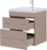 Aquanet 308387 Тумба с раковиной Верона 58 подвесная 2 ящ. цв.капучино (308387)