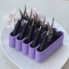 Подставка (органайзер) под 5 инструментов, сиреневая, ФТ009