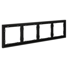 Рамка пластиковая VOLTUM S70 на 4 поста, (черный матовый)