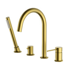 Timo 2320/20Y Смеситель для ванны с душем, врезной Timo Saona золото шлифованное (2320/20Y) фото