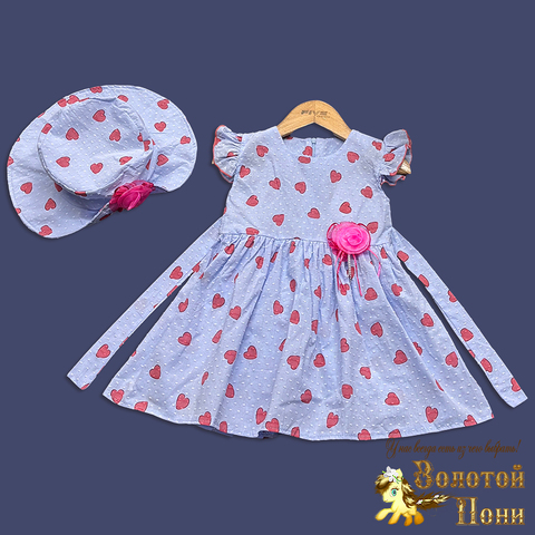 Платье+шляпка д (3-6) 260331-LT2600