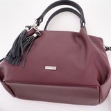 Сумка Саломея 607 наппа бордо + черный