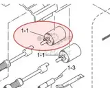 Ролик Brother ADF Paper Separation Roller LE1072001