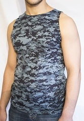 Купить Майка камуфляж ЦИФРА ГОЛУБАЯ в Магазине тельняшек