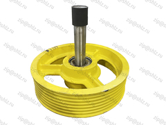 Блок отводной 435х7х10 в сборе с подшипниками (с осью) 0621Е.02.00.600