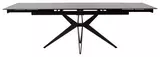 фото 2 Стол FORIO 160 MATT BLACK MARBLE SOLID CERAMIC / BLACK, DISAUR на profcook.ru
