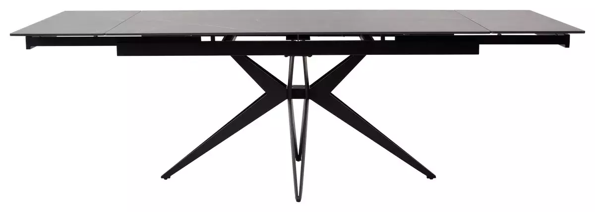 Стол FORIO 160 MATT BLACK MARBLE SOLID CERAMIC / BLACK, DISAUR