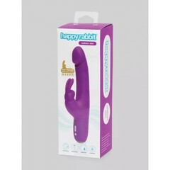 Вибратор Happy Rabbit Slimline Realistic перезаряжаемый, фиолетовый