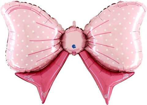 Шар (43''/109 см) Фигура, Бант, Розовый,