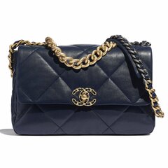 Сумка-конверт Chanel темно-синий