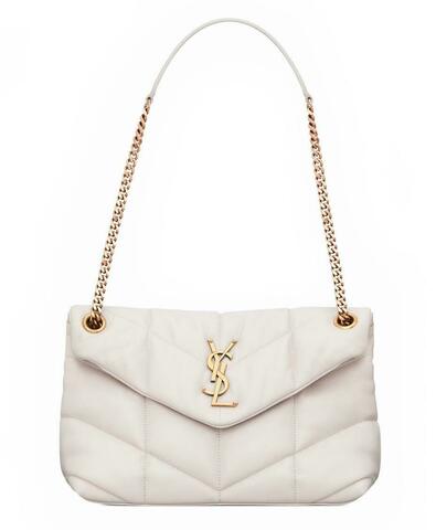 Сумка Saint Laurent Puffer Loulou, белый
