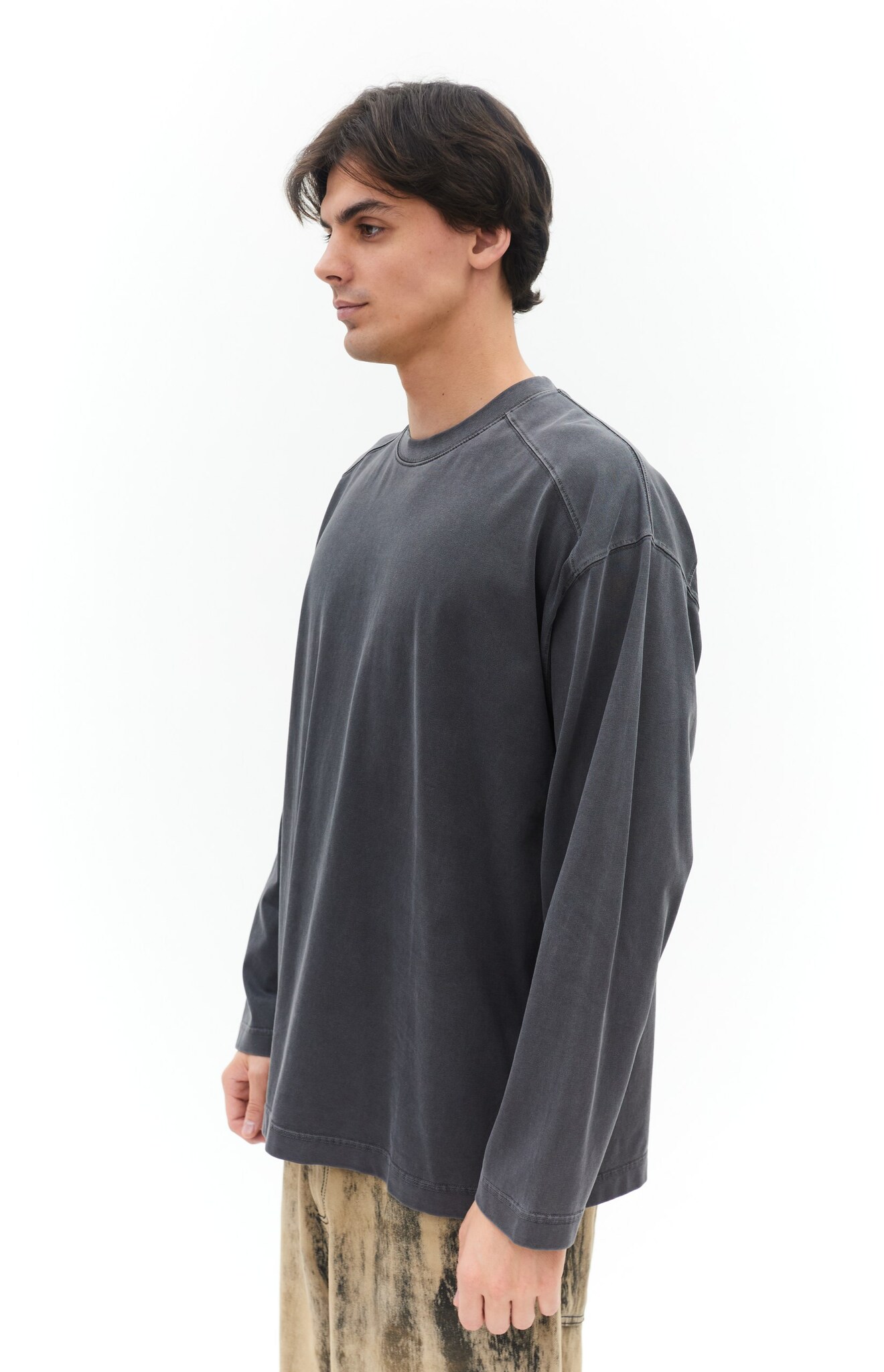 Лонгслив мужской LAINE классика (графит)