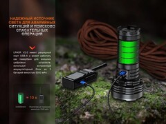 Фонарь Fenix LR40R V2.0 15000 lm аккумуляторный