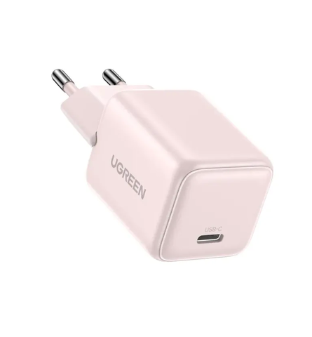 Зарядное устройство  UGREEN X512 (55556) Mini 20W USB-C GaN Fast Charger EU, розовый