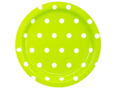 Тарелка Горошек светло-зеленая